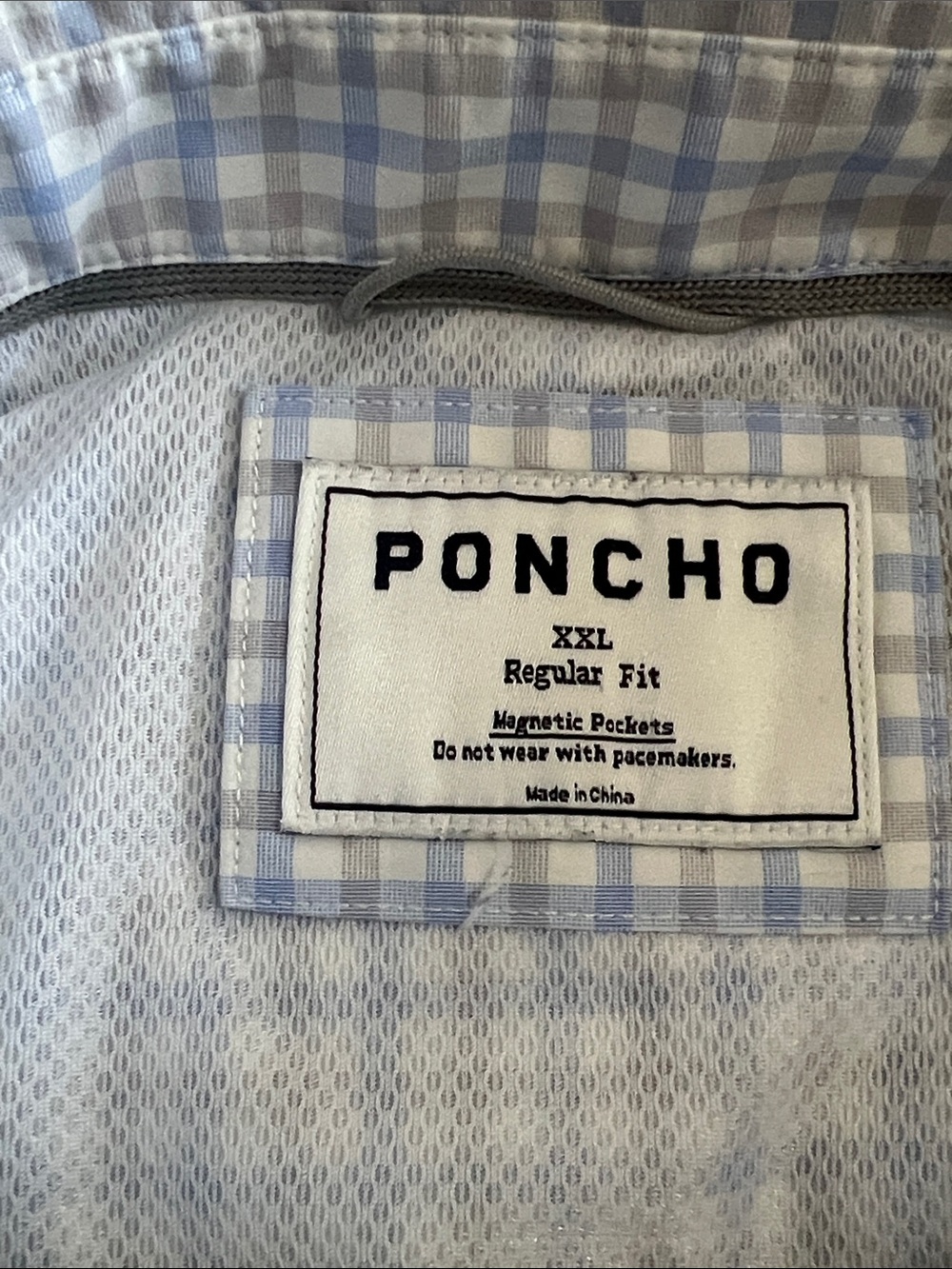Poncho The Catfish Button Down Shirt Magnetic Pockets Men's XXL EUC - Picture 3 of 8